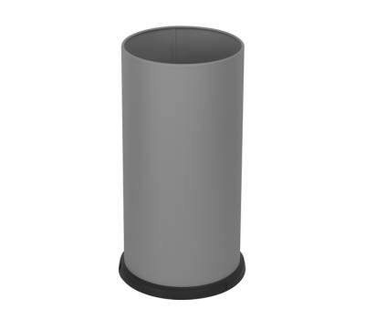 Portaombrelli Steel con vaschetta interna diametro 24 cm H 49 cm 22 lt grigio - 24192