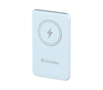 Power Bank Wireless Magnetico 5000 mAh - blu - Verbatim - 32242 - 23942322429 - DMwebShop