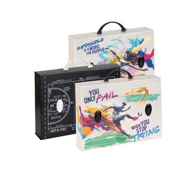 Valigetta polionda Sport 27 x 37,5 cm dorso 8 cm fantasie assortite - 23187