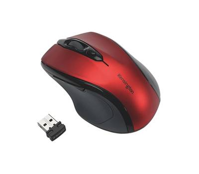 Mouse Pro Fit di medie dimensioni - wireless - rosso rubino - Kensington - K72422WW - 85896724223 - DMwebShop