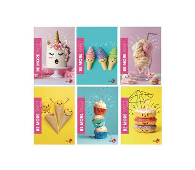 Maxiquaderno Be More Sweet - A4 - 36+2 fogli - 100 gr - 5 mm - conf. 10 pezzi - BM - 0122273 - 8008234222733 - DMwebShop