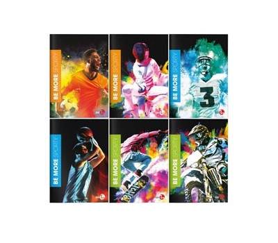 Maxiquaderno Be More Sporty - A4 - 36+2 fogli - 100 gr - 10 mm - conf. 10 pezzi - BM - 0122404 - 8008234224041 - DMwebShop