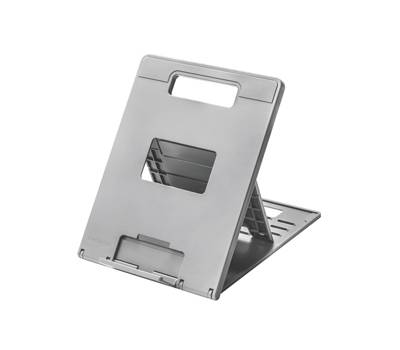 Base di raffreddamento e rialzo regolabile per laptop o tablet 14 grigio - 26626