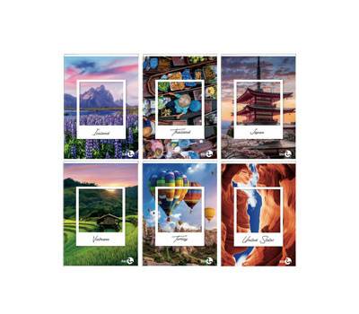 Maxiquaderno Paesaggi fantasia A4,40,2 fogli 80 gr 1 rigo - 25426 Maxiquaderno Paesaggi fantasia A4,40,2 fogli 80 gr 1 rigo - 25426