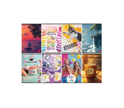 Maxiquaderno assortimento Ragazza A4,5 mm con margine 42 fogli 80 gr - 25765