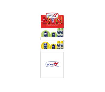 Espositore da terra Mini - con piatti e bicchieri Reuse - giallo-verde - Dopla - 36454 - DMwebShop