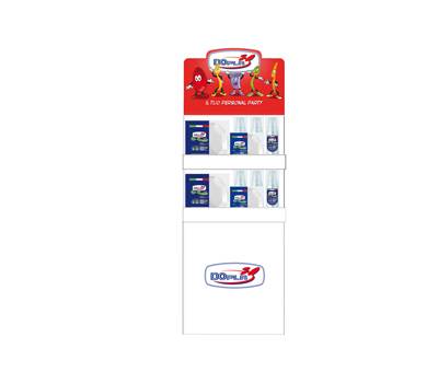 Espositore da terra Mini con piatti e bicchieri Reuse - bianco - Dopla - 36452 - DMwebShop