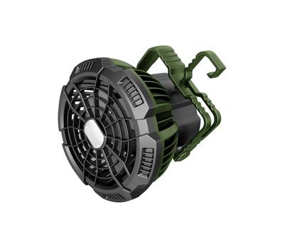 Ventilatore portatile da campeggio con luce LED diametro 10 cm 16 x 14 x 16,5 cm Melchioni Family 118620050 - 29563