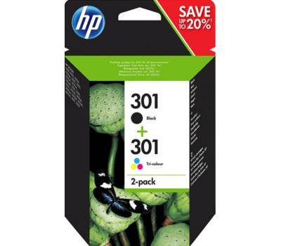 Multipack Cartucce Originale - HP 301 - 190 pagine - Hp - N9J72AE - 889894508898 - Cartucce HP deskjet 2540 - HP 2540 cartucce - DMwebShop
