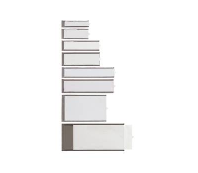 Portaetichette adesive Ies - B3 - 24 x 124 mm - grigio - conf. 6 pezzi - Sei Rota - 320323 - 8004972001807 - DMwebShop