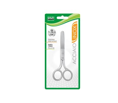 Forbici Acciaio Inox - punta tonda - impugnatura simmetrica - 12 cm - Lebez - 422-12 - 8007509422120 - DMwebShop