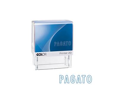 Timbro Printer 20/L G7 - PAGATO - autoinchiostrante - 14 x 38 mm - Colop - PRINTER.20/L0126 - 9004362434290 - DMwebShop