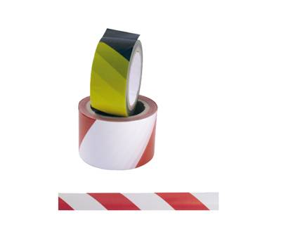 Nastro adesivo di sicurezza - 50 mm x 25 mt - rosso-bianco - Viva - 1620-R/B - 8014035031610 - DMwebShop