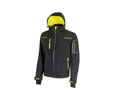 Giacca da lavoro Space - taglia M - PE-spandex - Nero-Giallo - U-power - FU187BC-M - 8033546424964 - DMwebShop
