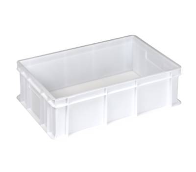 Cassa alimentare Europa - 60 x 40 x 17 cm - 32 lt - HDPE - neutro - Mobilplastic - 4417-N - 8004331441701 - DMwebShop