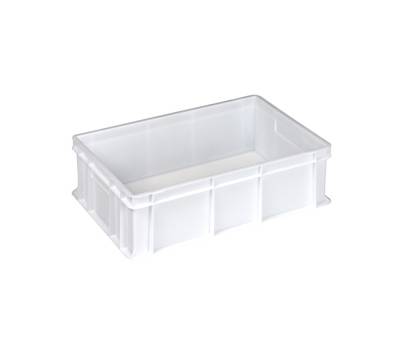 Cassa alimentare Europa - 60 x 40 x 17 cm - 32 lt - HDPE - neutro - Mobilplastic - 4417-N - 8004331441701 - DMwebShop