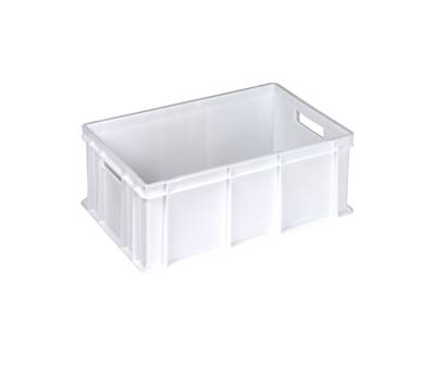 Cassa alimentare Europa - 60 x 40 x 22 cm - 42 lt - HDPE - neutro - Mobilplastic - 4422-N - 8004331442203 - DMwebShop