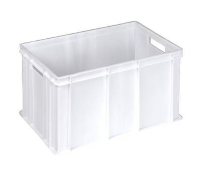 Cassa alimentare Europa - 60 x 40 x 32 cm - 64 lt - HDPE - neutro - Mobilplastic - 4432-N - 8004331443217 - DMwebShop