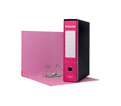 Registratore Essentials G75 - dorso 8 cm - protocollo 23 x 33 cm - Fucsia - conf. 6 pezzi - Esselte - 390775900 - 8004157577592 - DMwebShop