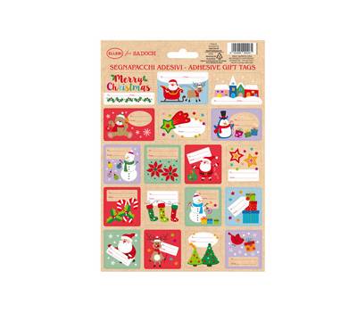 Foglio 18 segnapacchi adesivi - con stampa in oro - motivi natale - Sadoch - conf. 24 pezzi - Rex Sadoch - 99SEGNA06 - 8004999990061 - DMwebShop