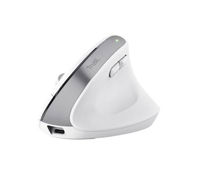 Mouse Ergonomico Bayo+ wireless - bianco - Trust - 25399 - 8713439253993 - DMwebShop