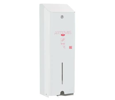Dispenser assorbenti Artemis - 1 colonna - metallo verniciato - bianco - Mar Plast - A976LASM - 8020090115417 - DMwebShop