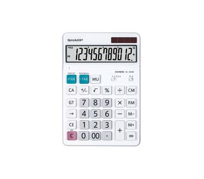 Calcolatrice da tavolo Bianca EL 340W 12 cifre - 29775