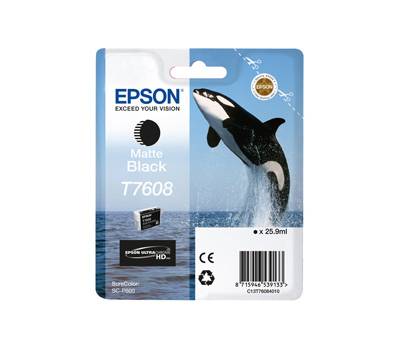 Cartuccia EPSON Inkjet Nero Matte T7608 Originale - 29855