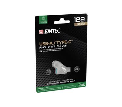 Memoria Dual USB3.2 to Type-C - 128GB - Emtec - ECMMD128GD283 - 3126170182609 - DMwebShop