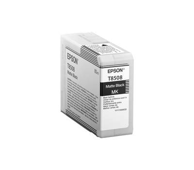 Cartuccia per UltraChrome HD - T8508N - nero Matte - 80 ml - Epson - C13T85080N - 8715946728537 - DMwebShop