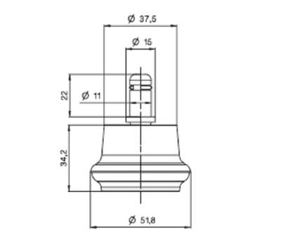 Kit 5 piedini neri universali - per sedie - Unisit - ACCPD5 - 8050043741509 - DMwebShop - 2