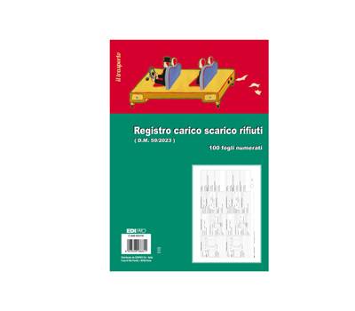 Registro carico-scarico rifiuti - 21,5 x 29,7 cm - 100 pagine - E2868 RENTRI - conf. 5 pezzi - Edipro - E2868RENTRI - 8023328286811 - DMwebShop