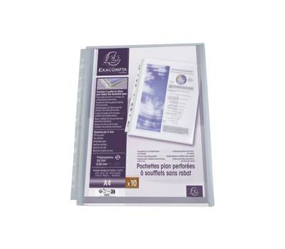 Buste forate con soffietto - PPL - 22 x 30 cm - trasparente - conf. 5 pezzi - Exacompta - 5507E - 3157407004951 - DMwebShop