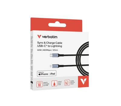 Cavo USB-C a Lightning - 120 cm - Verbatim - 31844 - 23942318446 - DMwebShop