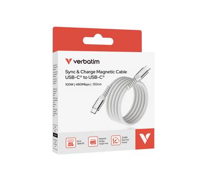 Cavo USB-C to USB-C - 100W - grigio - 38154 - 120 cm - Verbatim - 31854 - 23942318545 - DMwebShop