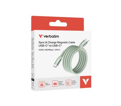 Cavo USB-C to USB-C - 100W - Verde - 120 cm - Verbatim - 31855 - 23942318552 - DMwebShop