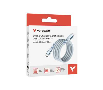 Cavo USB-C to USB-C - 100W - Blu - 120 cm - Verbatim - 31856 - 23942318569 - DMwebShop