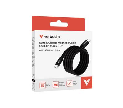 Cavo USB-C to USB-C - nero - 120 cm - Verbatim - 31859 - 23942318590 - DMwebShop