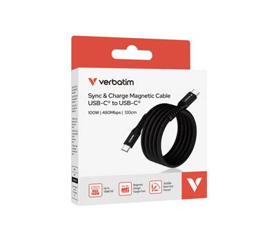 Cavo USB-C to USB-C - 100W - nero - 120 cm - Verbatim - 31863 - 23942318637 - DMwebShop
