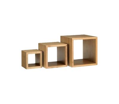 Alzata buffet Cubo - misure assortite - bamboo - naturale - conf. 3 pezzi - Leone - S0128 - 8024112002952 - DMwebShop