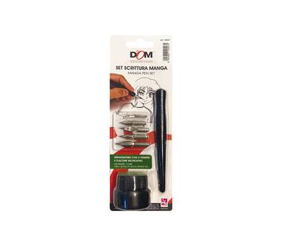 Set scrittura Manga - 1 portapennino + 5 pennini + inchiostro - Dom - 10557 - 8004957105575 - DMwebShop