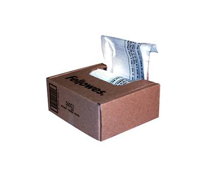 Sacchetto per distruggidocumenti - 23-28 lt - conf. 100 pezzi - Fellowes - 36052 - 10077511360524 - DMwebShop