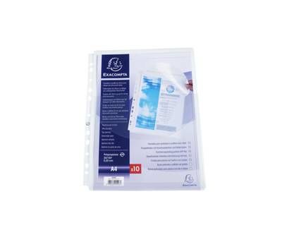 Busta forata - con soffietto e patella - liscia - A4 - PPL - conf. 5 pezzi - Exacompta - 5503E - 3130630055037 - DMwebShop
