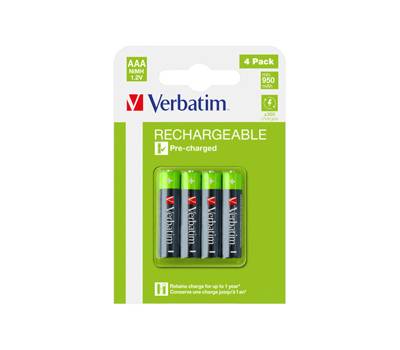 Scatola 4 Pile AAA Ricaricabili - Verbatim - 49514 - 23942495147 - DMwebShop