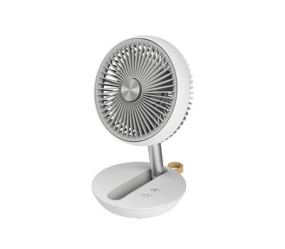 Ventilatore da tavolo Air Studio ricaricabile diametro 17 cm grigio bianco Cfg EV122 - 30093