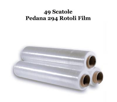 Film Estensibile Trasparente Manuale - PE - 50 cm - 2,4 kg - 23 my - cartone da 6 pezzi - Bancale da 49 scatole - No Brand - 1118-49 - DMwebShop