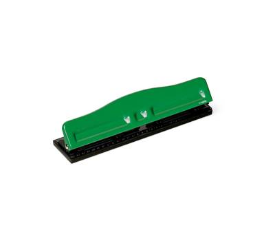 Perforatore - massimo 8 fogli - 4 fori regolabili - passo 6/8 cm - verde - Lebez - 840 - 8007509008409 - DMwebShop