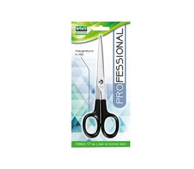 Forbice Professional - 17 cm - lama acciaio inox - nero-grigio - Lebez - 4329 - 8007509043295 - DMwebShop