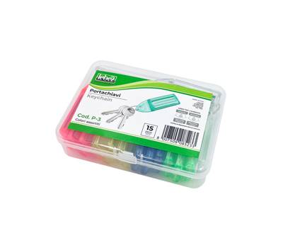 Targhette portachiavi - colori assortiti - conf. 15 pezzi - Lebez - P-3 - 8007509085233 - DMwebShop