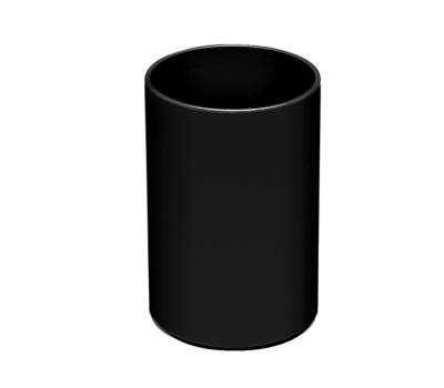 Portapenne a bicchiere Coral - 7,5 x 11 cm - nero - Lebez - 328-N - 8007509003282 - DMwebShop